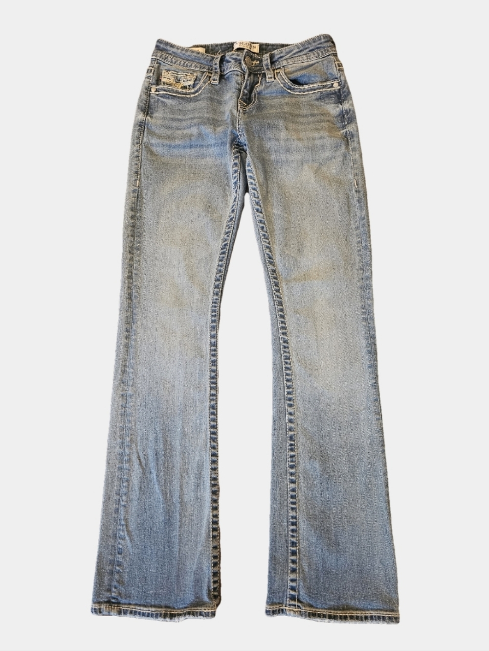 Vigoss Light Wash Low-Rise Slim Bootcut Jeans Size 2